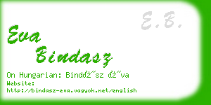 eva bindasz business card